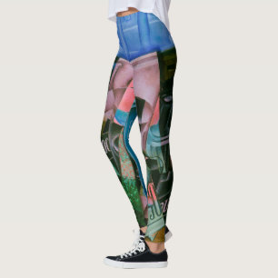 Stilleben vor einem offenen Fenster von Juan Gris Leggings