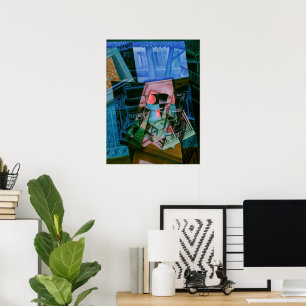 Stilleben vor einem offenen Fenster von Juan Gris Poster