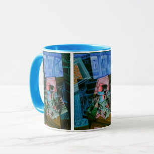 Stilleben vor einem offenen Fenster von Juan Gris Tasse