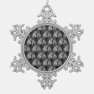 Stilleben Zuhause Schneeflocken Zinn-Ornament