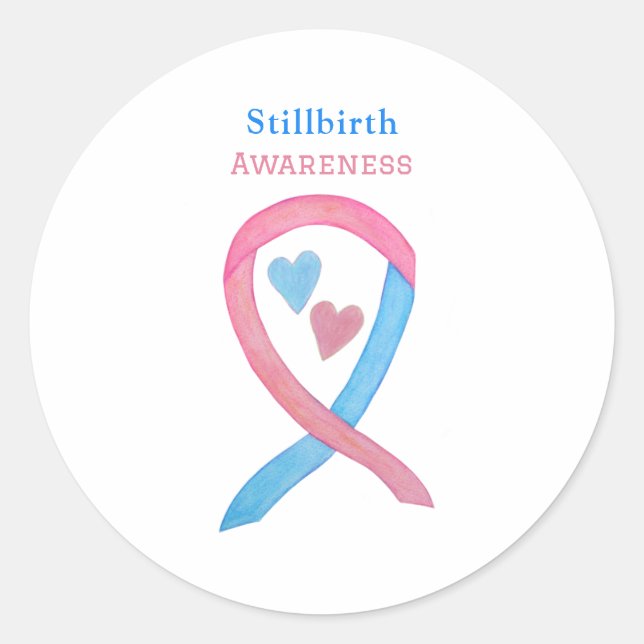 Stillen-Aufklärungs-Ribbon Art Sticker Decks (Vorderseite)