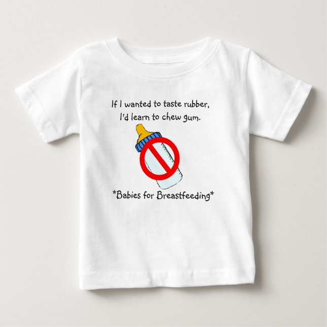 Stillen (Probierengummi) Baby T-shirt (Vorderseite)