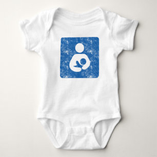Stillen Symbol Letterpress Stilstruktur Baby Strampler