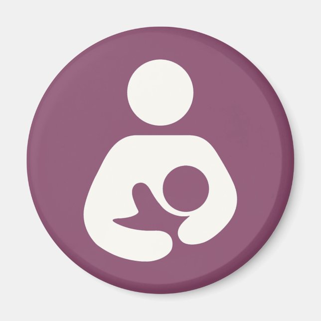 Stillen Symbol - Mauve Magnet (Vorne)