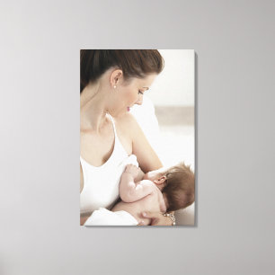 Stillendes Baby 2 der Mutter Leinwanddruck