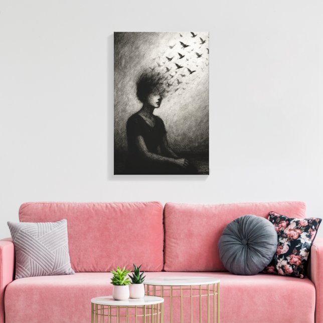 Stiller Ausweg Leinwanddruck (Insitu (Wohnzimmer))