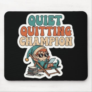 Stiller Kündigungs-Elf Lustiger Bürohumor Dunkelmo Mousepad