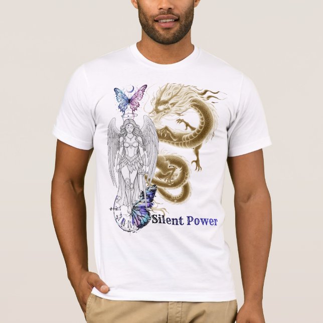 Stiller Power Grafik T-Shirt (Vorderseite)