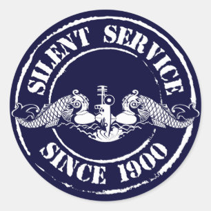 Stiller Service Runder Aufkleber