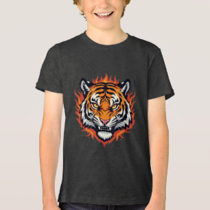 Stiller Tiger – Präzision und Kraft Tri-Blend Shirt