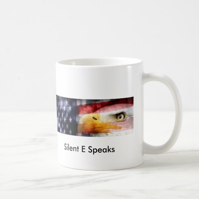 Stilles E spricht Kaffee-Tassen Kaffeetasse (Rechts)