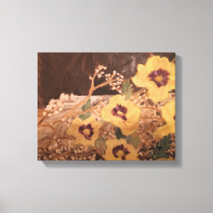 Stilles Leben, Blume innerhalb eines Log-SARR Leinwanddruck