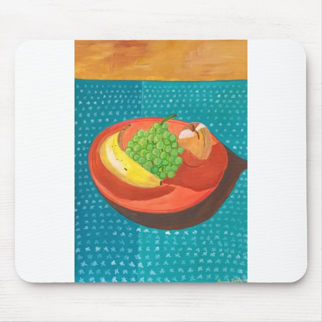 Stilles Leben - Früchte auf der Platte Mousepad (Vorne)