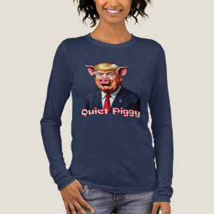 Stilles Schweinchen Anti-Trump Polit-Humor Tri-Blend Shirt