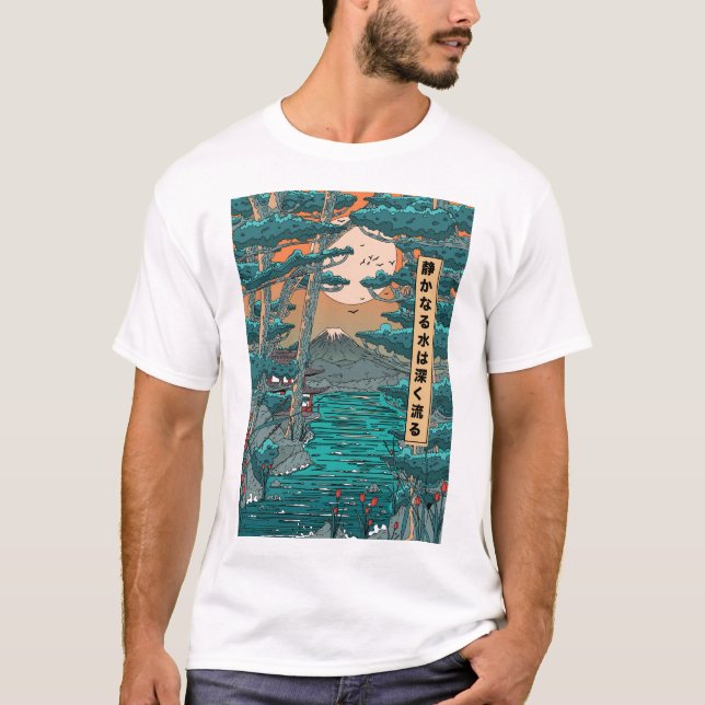 Stilles Wasser ist tief. T-Shirt (Vorderseite)