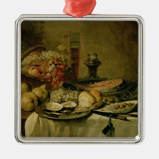 Stillleben 2 silbernes ornament (Vorne)