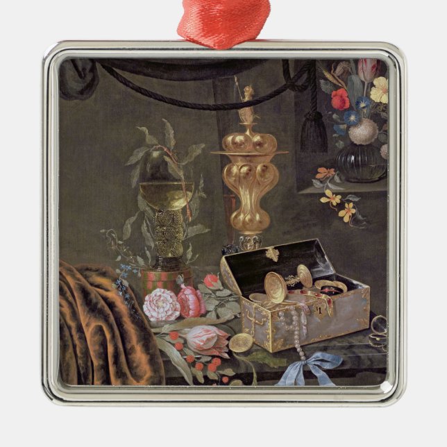 Stillleben 2 silbernes ornament (Vorne)