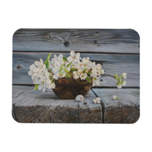 Stillleben Apfelblüte – Original-Fine-Art-Druck Magnet