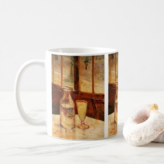 Stillleben bei Absinthe von Vincent van Gogh Kaffeetasse (Mit Donut)