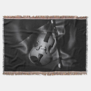 Stillleben-Bild einer Violine in s/w Decke