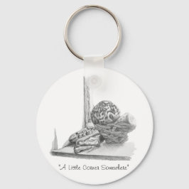 Stillleben Bild von Muscheln und Kies Schlüsselanh Schlüsselanhänger