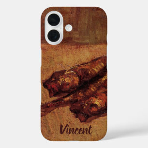 Stillleben Bloaters und Knoblauch von Vincent van iPhone 16 Hülle