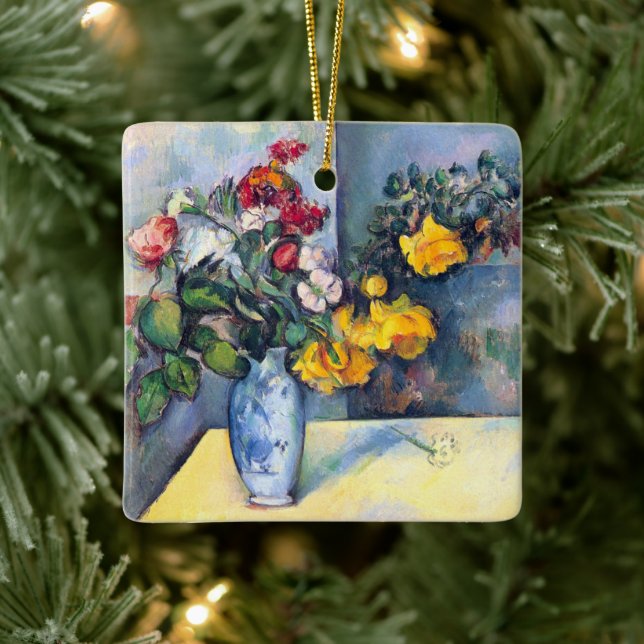 Stillleben Blume in einer Vase von Paul Cezanne Keramikornament (Baum)