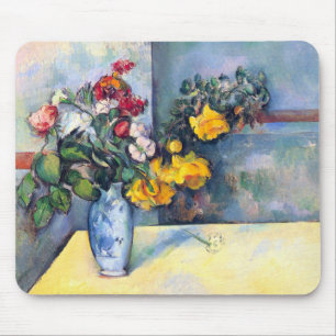 Stillleben Blume in einer Vase von Paul Cezanne Mousepad