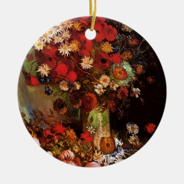 Stillleben Blume in einer Vase von Vincent van Gog Keramikornament (Vorne)