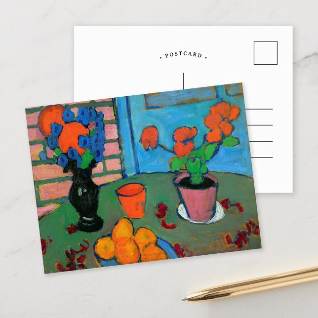 Stillleben Blume und Orangen | von Jawlensky Postkarte (Von Creator hochgeladen)