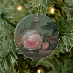 Stillleben Blumen auf einem Sims von Otto Ottesen Keramikornament