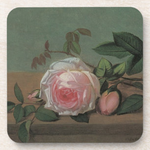 Stillleben Blumen auf einem Sims von Otto Ottesen Untersetzer