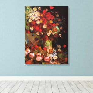 Stillleben Blumen in einer Vase von Vincent van Go Leinwanddruck