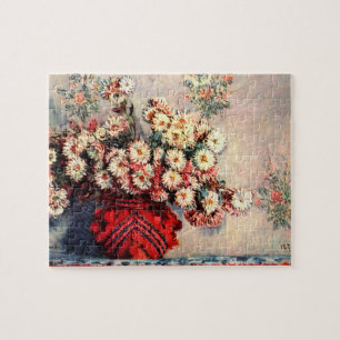 Stillleben Chrysanthemen von Claude Monet