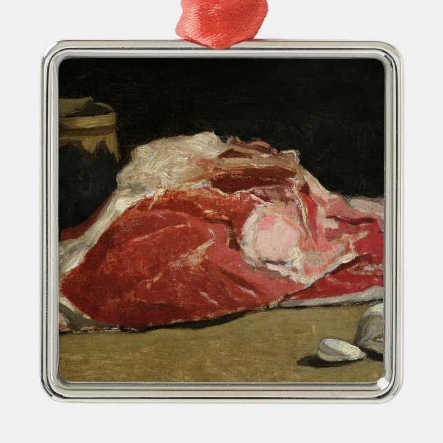 Stillleben Claude Monets |, das Gelenk des Silbernes Ornament (Vorne)