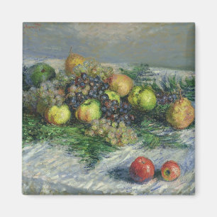 Stillleben Claude Monets mit Birnen und Trauben Magnet