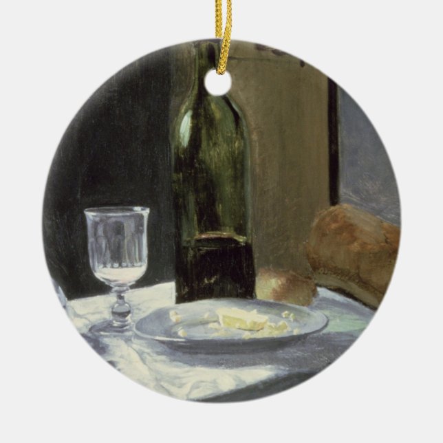 Stillleben Claude Monets | mit Flaschen Keramikornament (Vorne)