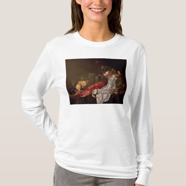 Stillleben der Frucht und des Hummers T-Shirt (Vorderseite)