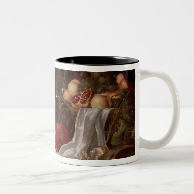 Stillleben der Frucht und des Hummers Zweifarbige Tasse (Rechts)