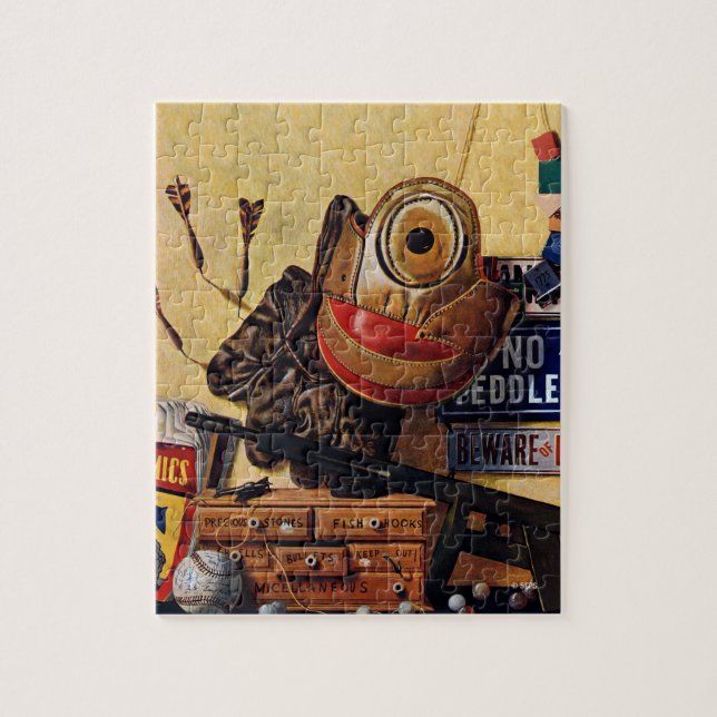 Stillleben der Jungen-Spielwaren (Vertikal)