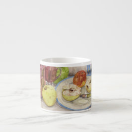 Stillleben der Obst- und Weinmalerei Espressotasse