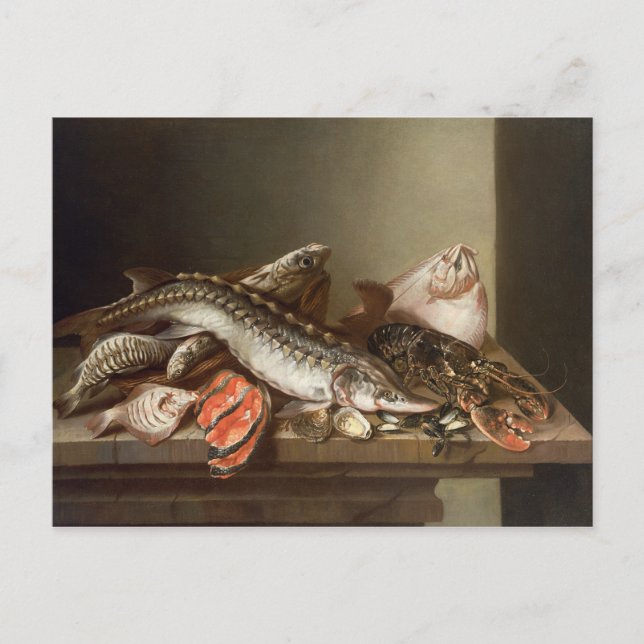 Stillleben des Fisches Postkarte (Vorderseite)