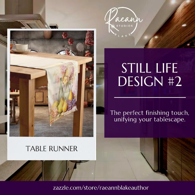Stillleben Design Table Runner Kurzer Tischläufer (Von Creator hochgeladen)