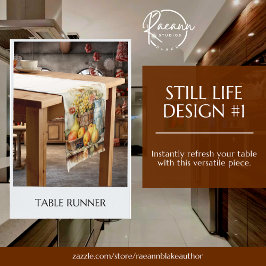 Stillleben Design Table Runner Kurzer Tischläufer