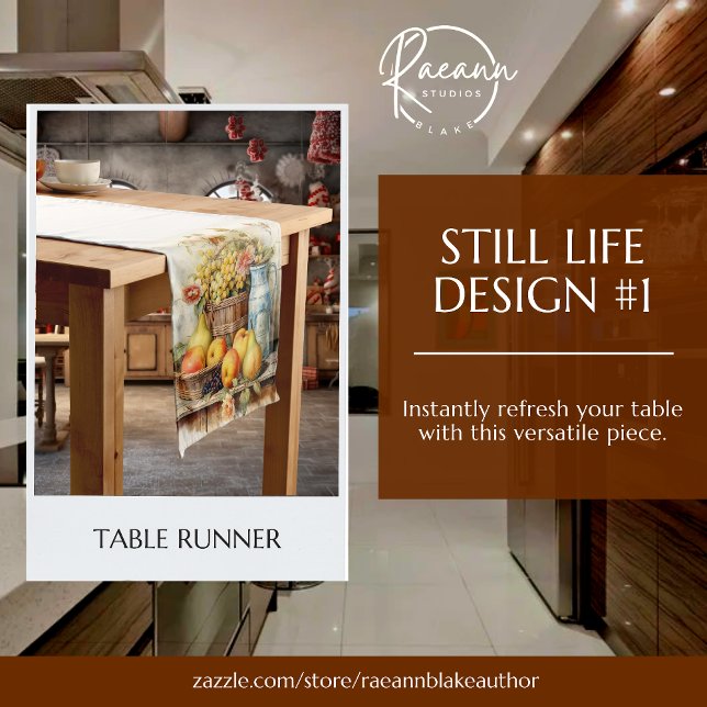 Stillleben Design Table Runner Kurzer Tischläufer (Von Creator hochgeladen)