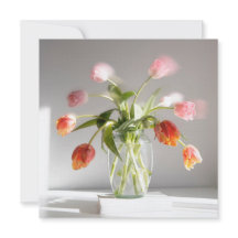 Stillleben-Foto Tulpen Danke Freund (für sie)
