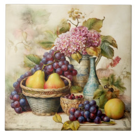 Stillleben im Stil der alten Welt - Keramik Fliese