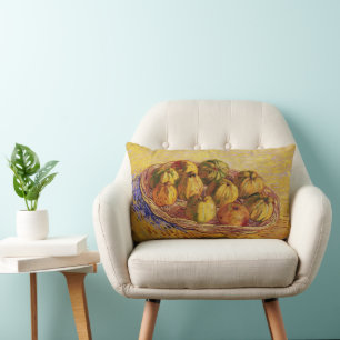 Stillleben, Korb mit Äpfeln von Vincent van Gogh Lendenkissen
