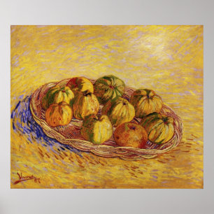 Stillleben, Korb mit Äpfeln von Vincent van Gogh Poster