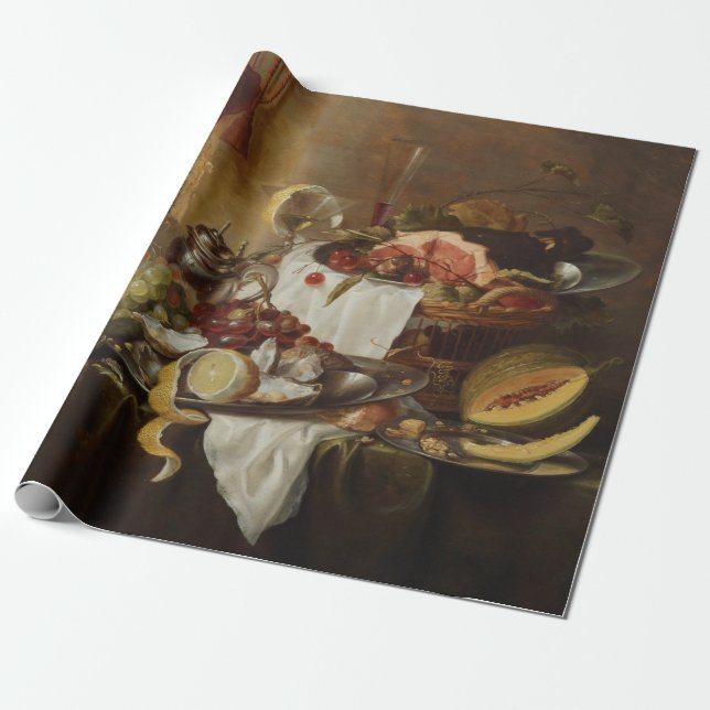 Stillleben-Kunst-Geschenkpapier Geschenkpapier (Ungerollt)